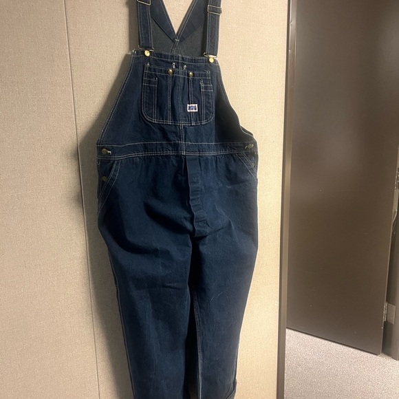 Big Smith Dark Denim Overalls - Picture 3 of 5